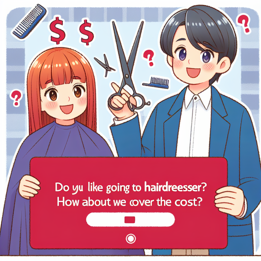 Gehen Sie gerne zum Friseur? Wie wäre es, wenn wir die Kosten übernehmen?