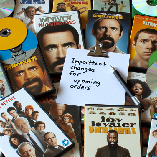 Changes for DVD orders.