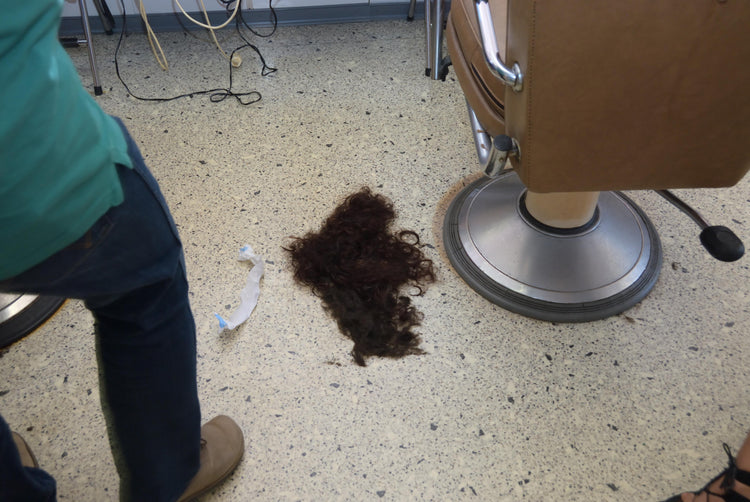 hair on floor