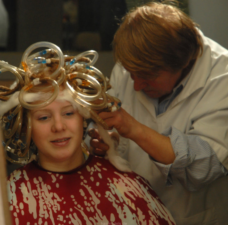 726 Candy young girl by old barber perm