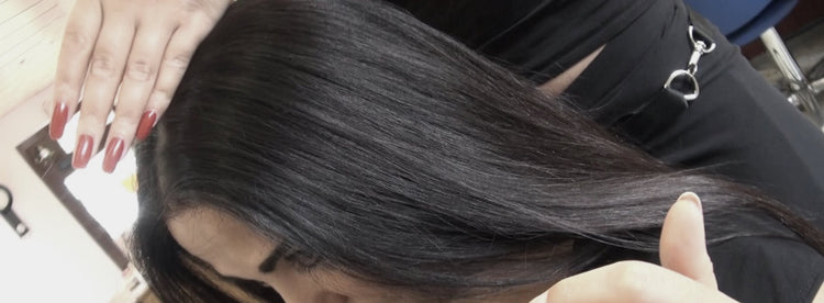 black hair
