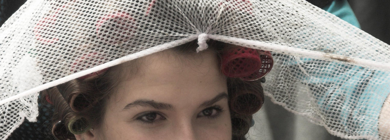 6137 JessicaSD strong forward manner hair wash and wetset hairnet