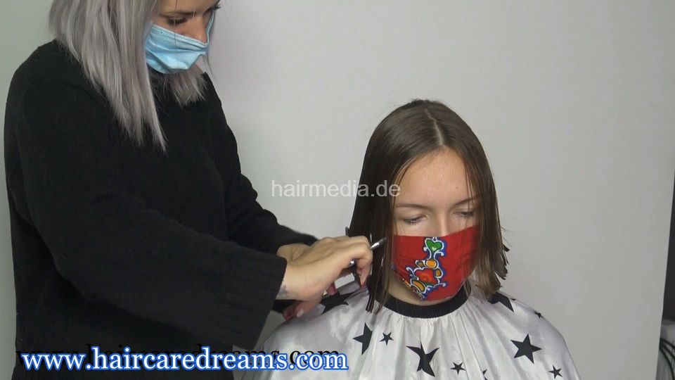 Jenny 0409 perm complete dry haircut and perm, facemask