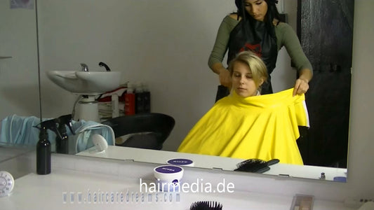 0710 barberette Jessy break shampoo by colleauge Melody