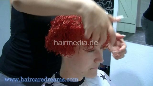 0718 Lana red perm part 2 by barber help