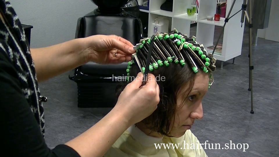 0721 Doro forced afro perm - pink hairdryer