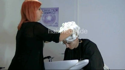 1610 Hasmik Bleaching Shampoo Forward at Backward station