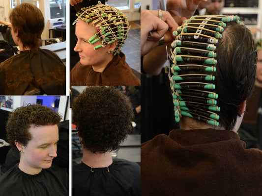 Leika short afro perm