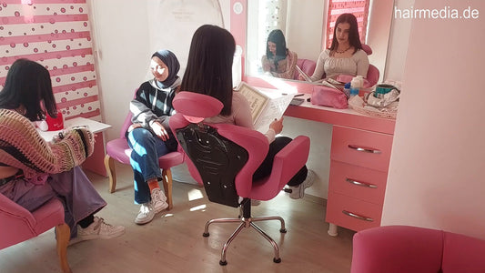 1241 Fulya washing and blow dry teen model Turkey