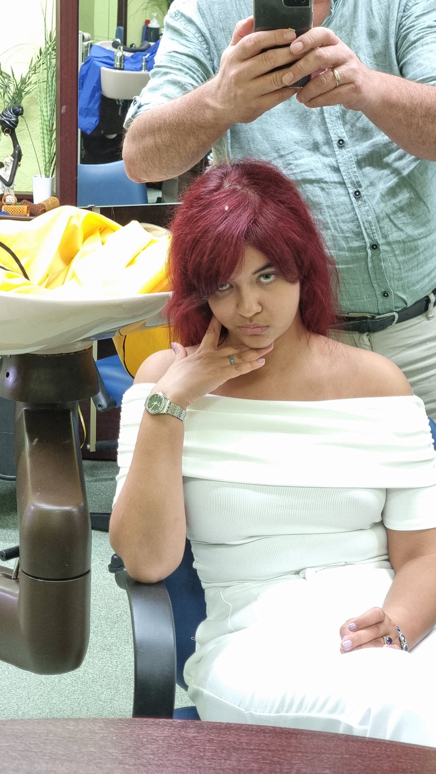 1050 240704 Emilia redhead shampoo by barber and blow private livestream
