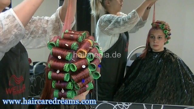 2205 Nelly pink rollerset 1