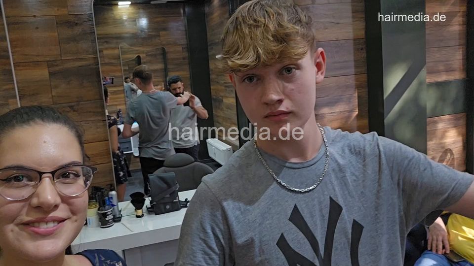 2024 young boy permed Max June 23 backward shampoo by AlinaR