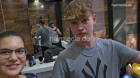 2024 young boy permed Max June 23 backward shampoo by AlinaR