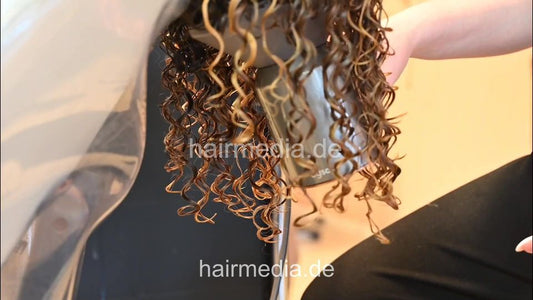 7206 Ukrainian hairdresser in Berlin 240331  Blue Dress Model 3 perm