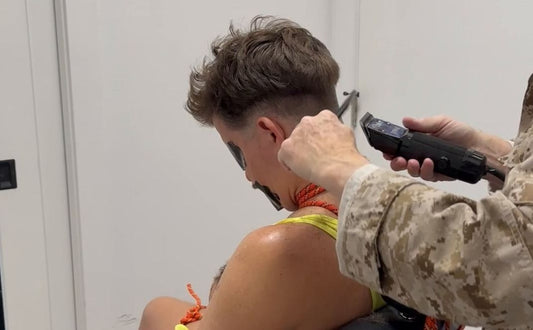2030 Jbird 240527 buzz by military barber, handcuffed