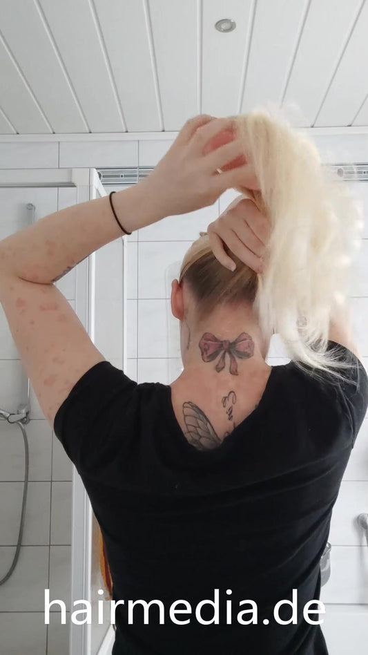 1050 240603 JosiT self home blonde hair braiding livestream