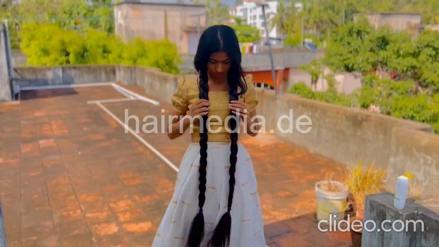 1242 240701 Long Hair Rapunzel Forward And Backward Style By Female Barber