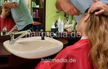 AlexaK sideburn cut and buzz by barber