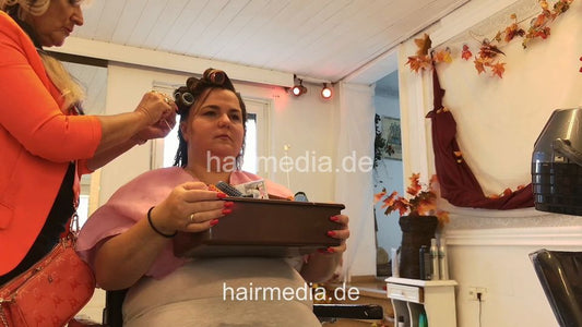 1266 Bianca by EvelinL 2 wetset in vintage salon at barberchair vertical video