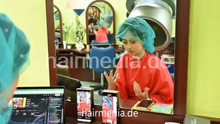 1050 250107 private livestream Niki by barber shampooing wetset livechat