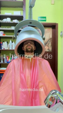 Josh by barber. multicape multiple forward shampooing, treatment hooddryer - sidecam vertical video