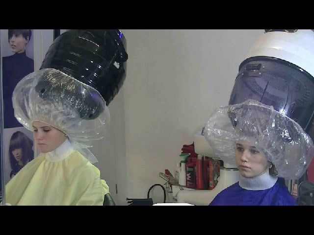 2 Girls Perm& Dryer Scene
