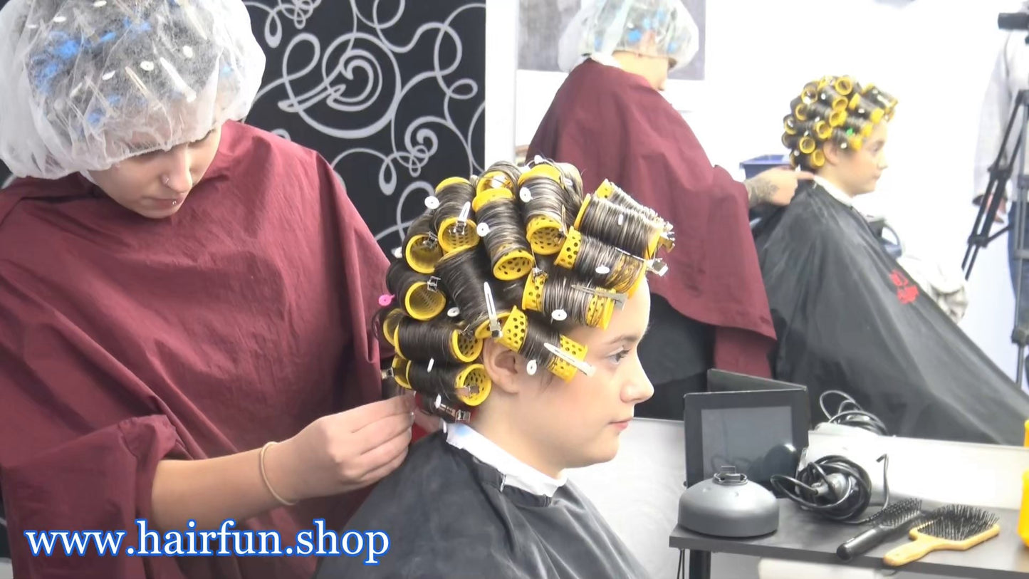 210221 Two Barberettes Salon Hair Day, Jessy and Simi Part 1