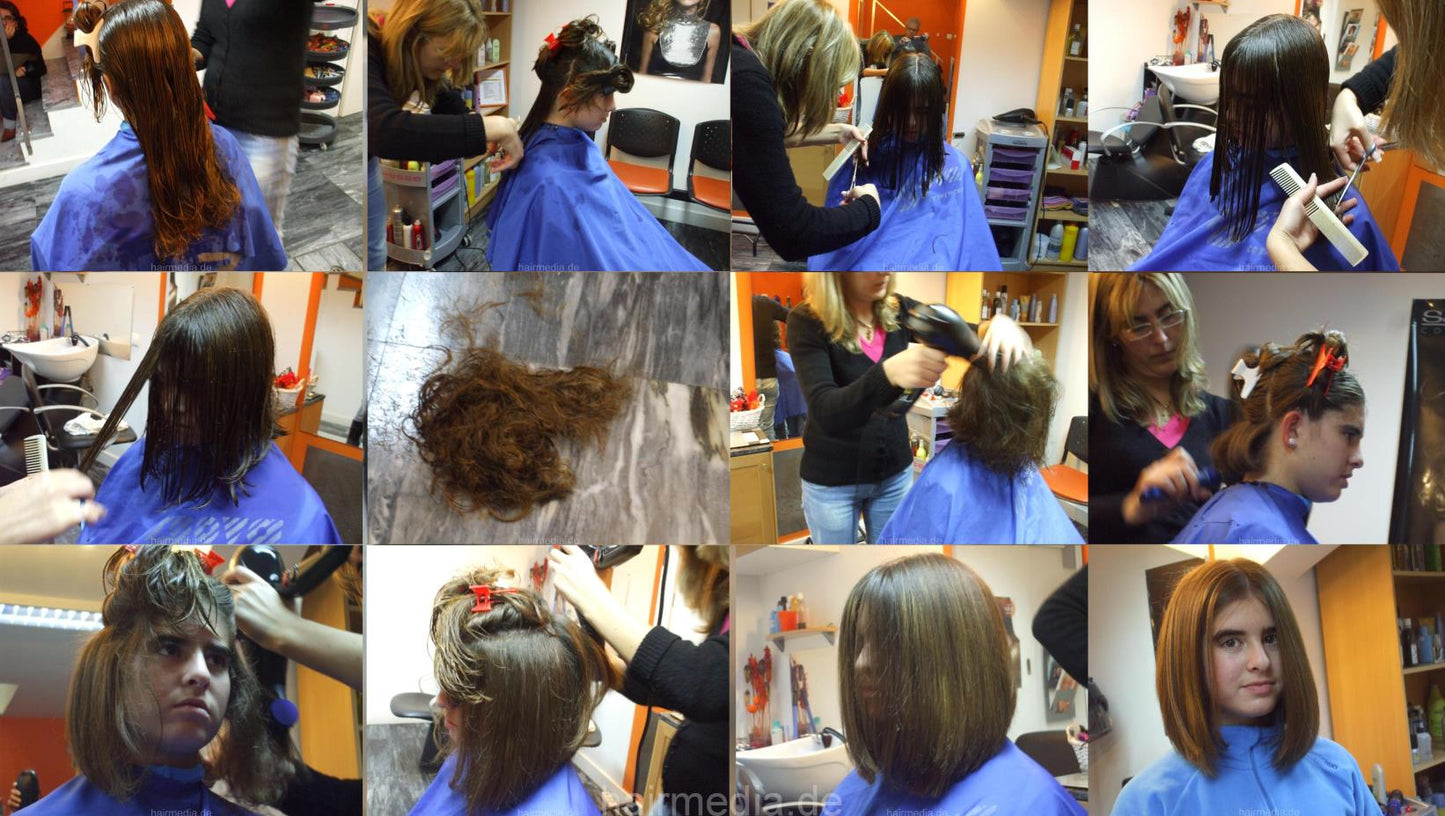 8054 JG Vanessa teen shampoo and haircut long to aline bob teen 265 pictures for download