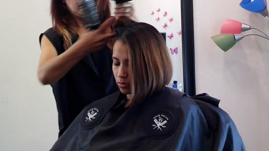 ASMR haircut for Katy_ big chop! (haarminnaar exclusive)