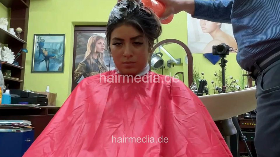 9151 AliciaN complete all methods shampooing by barber facecam
