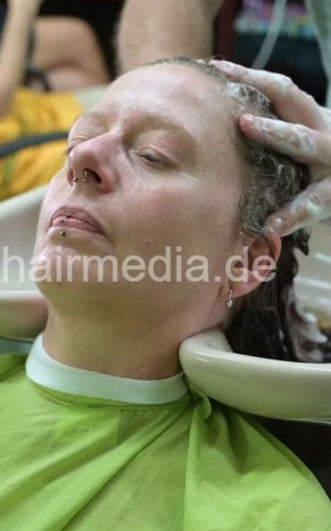 8171 Anika 1 casting, shampoo, trim and blow by Salonbarber - vertical video