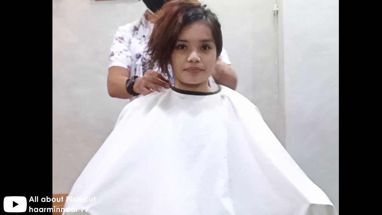 Barber shop microbob for beautiful Mae! (ASMR haircut)