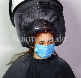 Begüs complete 4,5 hours, haircut, bleaching, perm, going red and blue, several shampooings