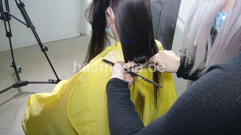 Assija complete 5,5 hours, haircut, bleaching, perm, going red and blue, several shampooings