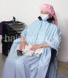 Assija complete 5,5 hours, haircut, bleaching, perm, going red and blue, several shampooings