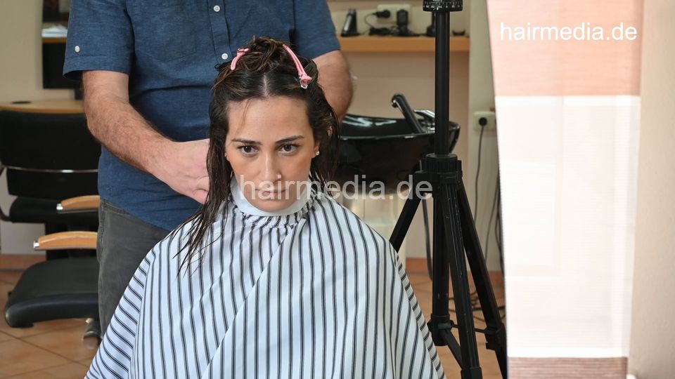315 Barberette Hasna again 2 ASMR cut by barber