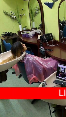 1050 231219 livestream AliciaN  by barber shampooing backward and wetset
