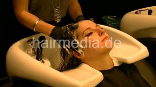 Kamara teen first salon backward shampoo