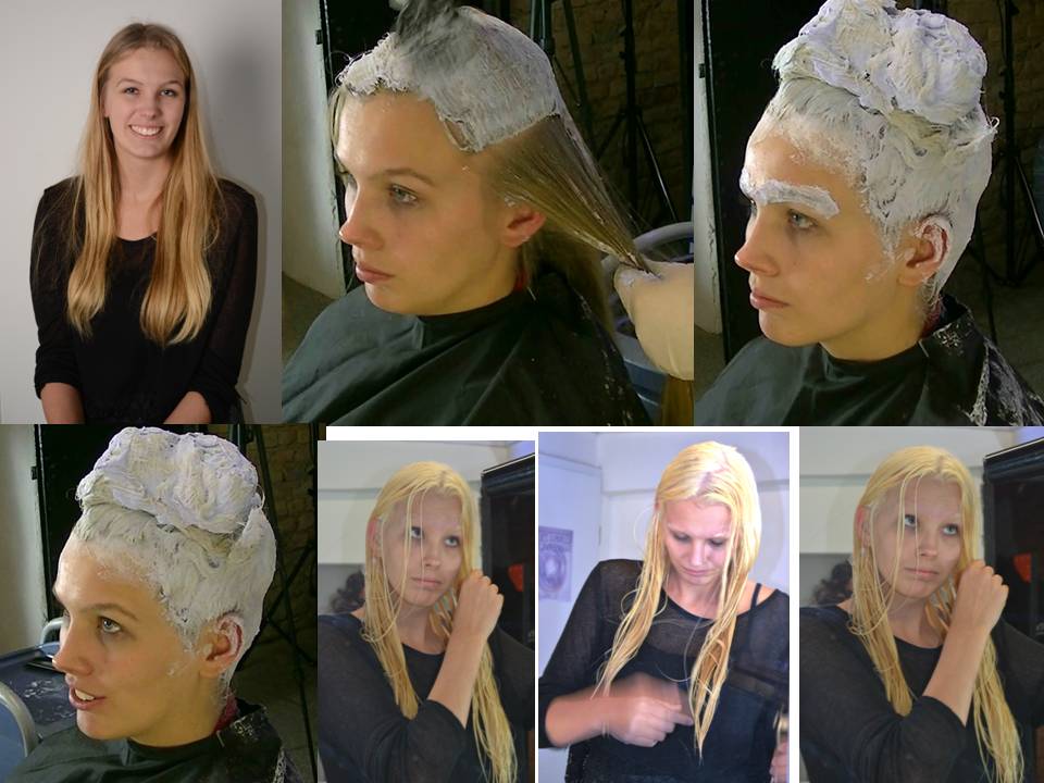 Kehrina first hair & eyebrow bleaching