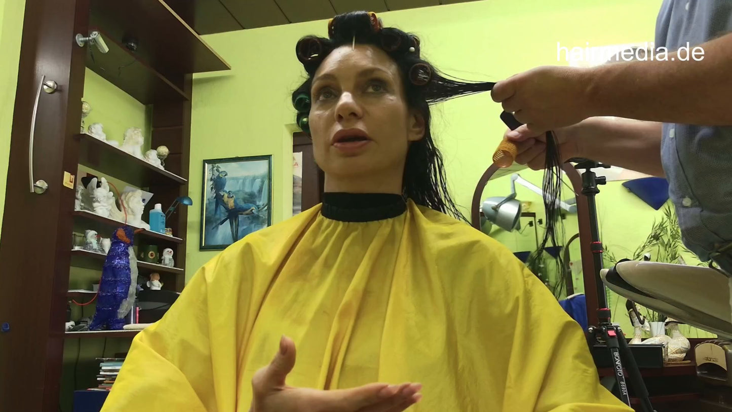 Lena by barber shampoo and wetset complete facecam video