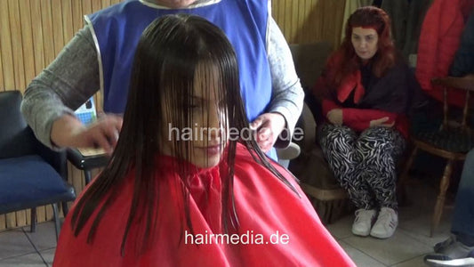 6224 OlgaT shampoo by barber, haircut and metal rollers wetset