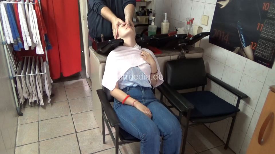 April Duo Slobodanka shampoo by barber and haircut