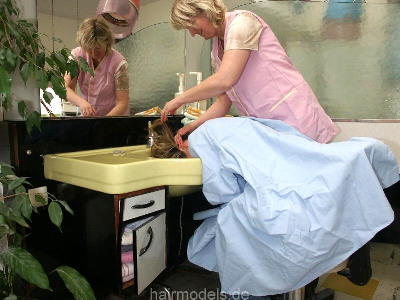 707 Yvonne forward wash and faked perm complete, all videos and pictures