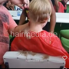 coiffeur young boys salon haircutting and headshave collection