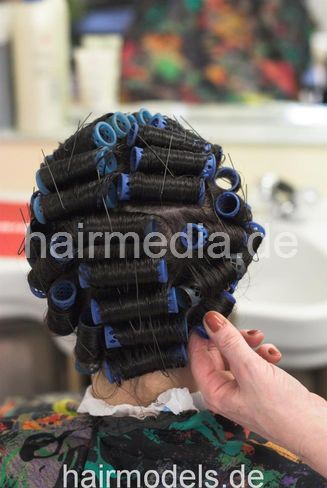 647 AnjaS 2 wetset hairnet and dryer by mature barberette