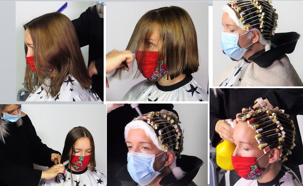 Jenny 0409 perm complete dry haircut and perm, facemask