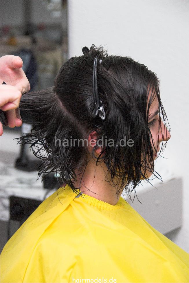 8036 Heidi drycut, wash and wet cut complete 39 min video and 66 pictures for download