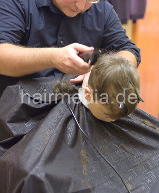 2006 boys 1 haircut in vintage barbershop
