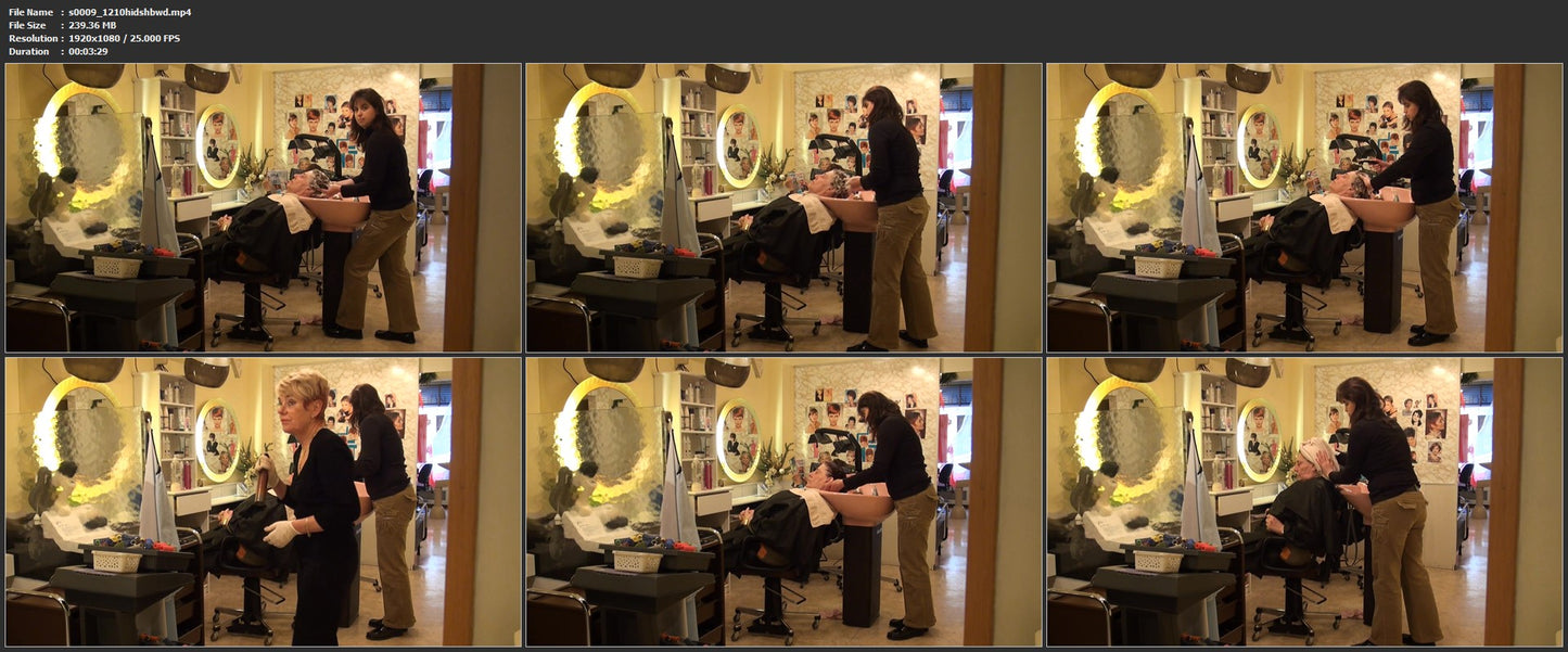 0003 s0009 shampooing in double bowl client