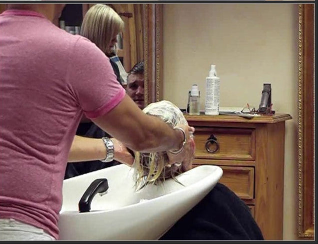 460 shampooing by barber